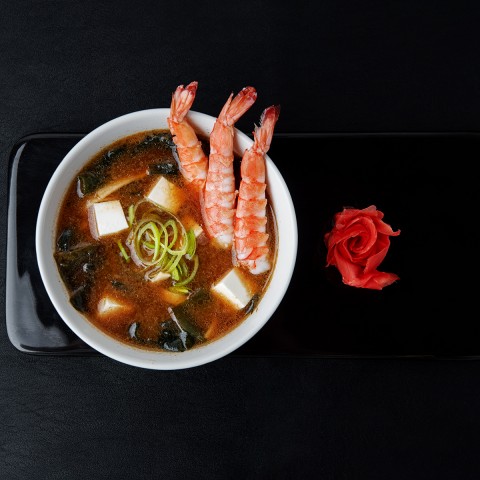 Мисо суп с креветками Мисо суп с креветками