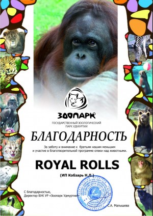 Благодарственное письмо №4